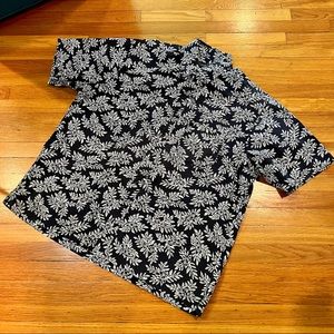 Brooks Brothers Leaf Print Tropical sport shirt L